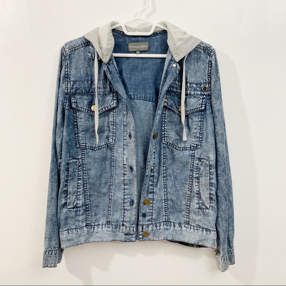 Michael Stars Denim Tencel shirt jacket size XS